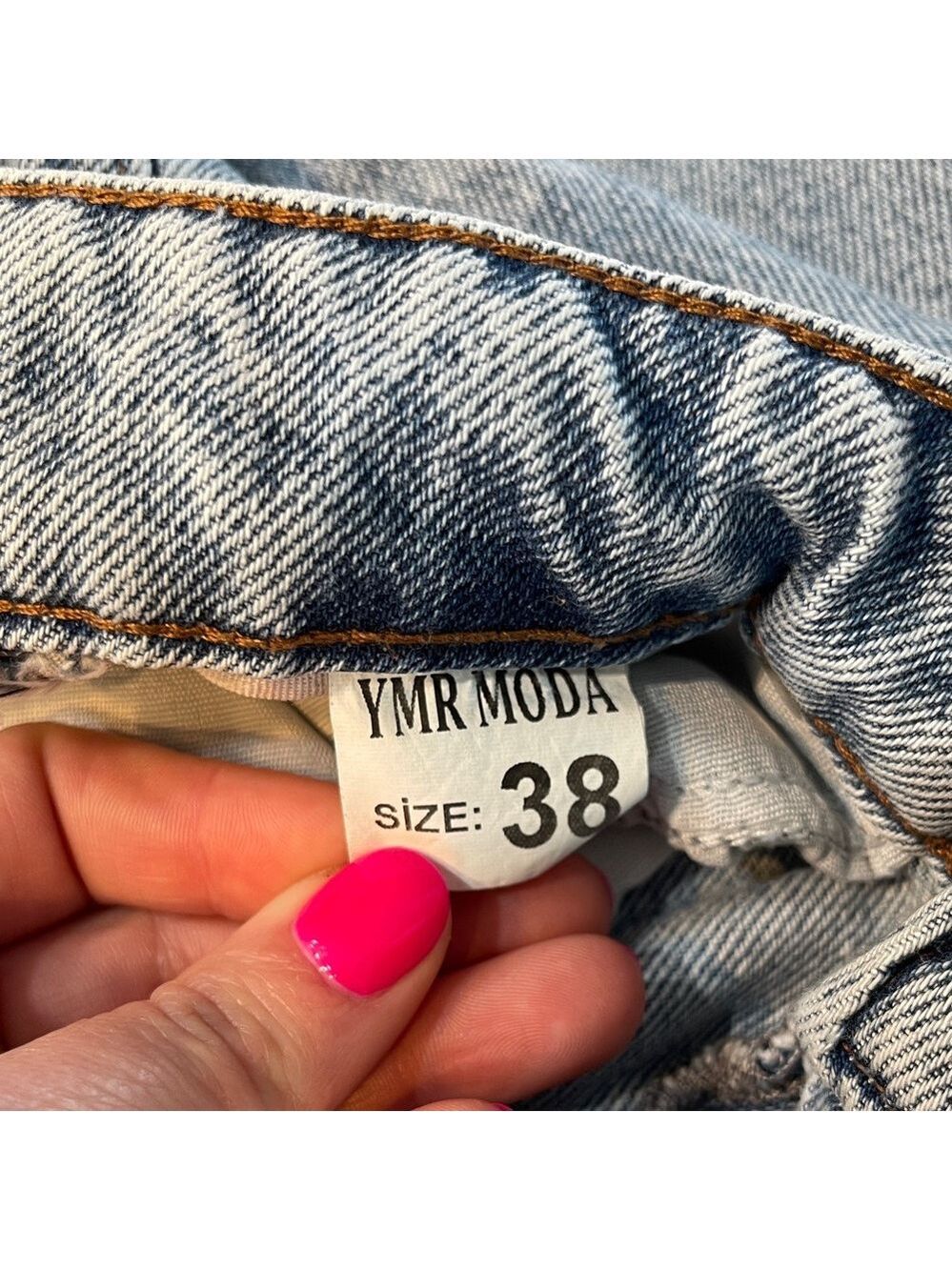 YMR Moda Denim Jeans Light Blue Size 29 - Picture 3 of 9